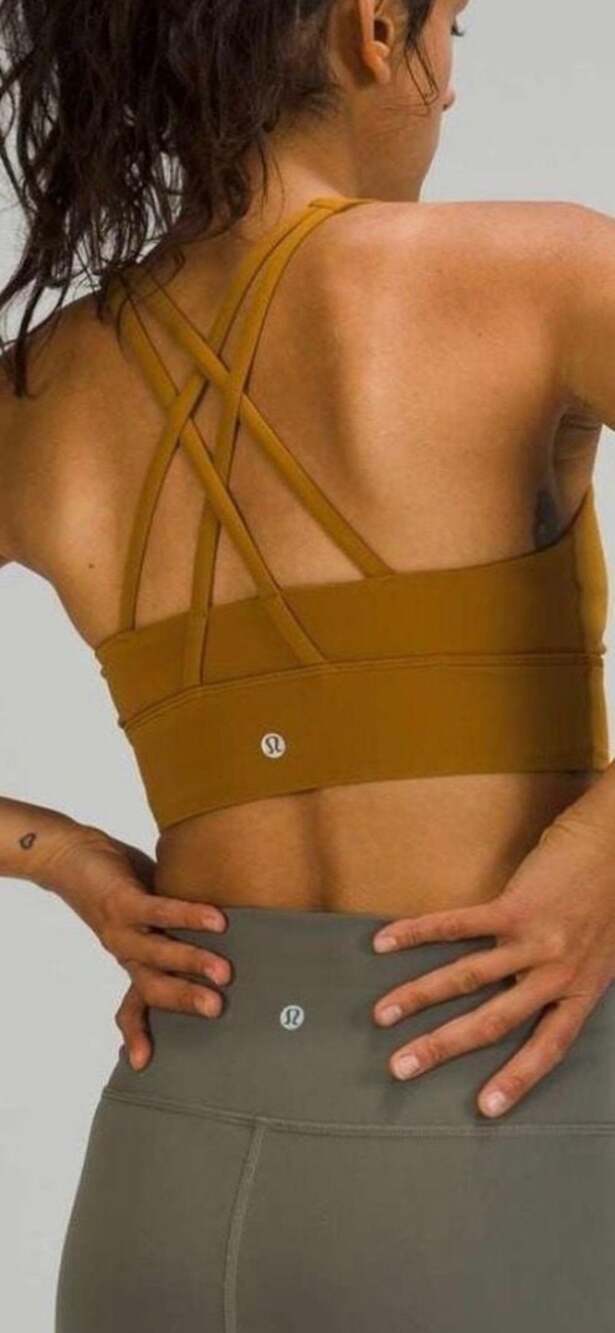 Lululemon Free to Be Elevated Bra Size 4 Gold Spice Active
